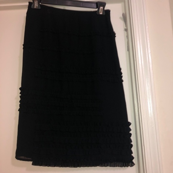 Moschino ruffle detail black skirt - Picture 5 of 5